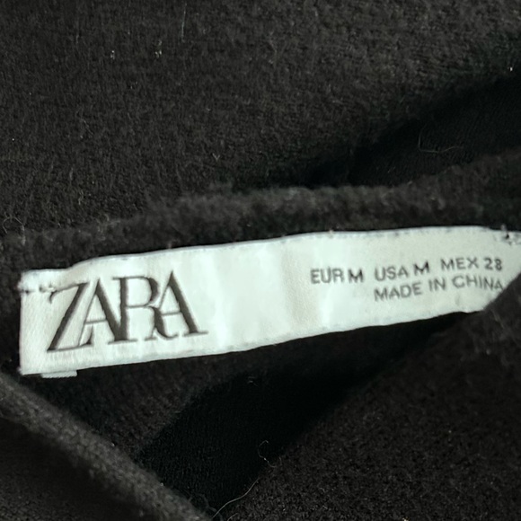 Zara Black Cropped Sweatshirt - Picture 7 of 7